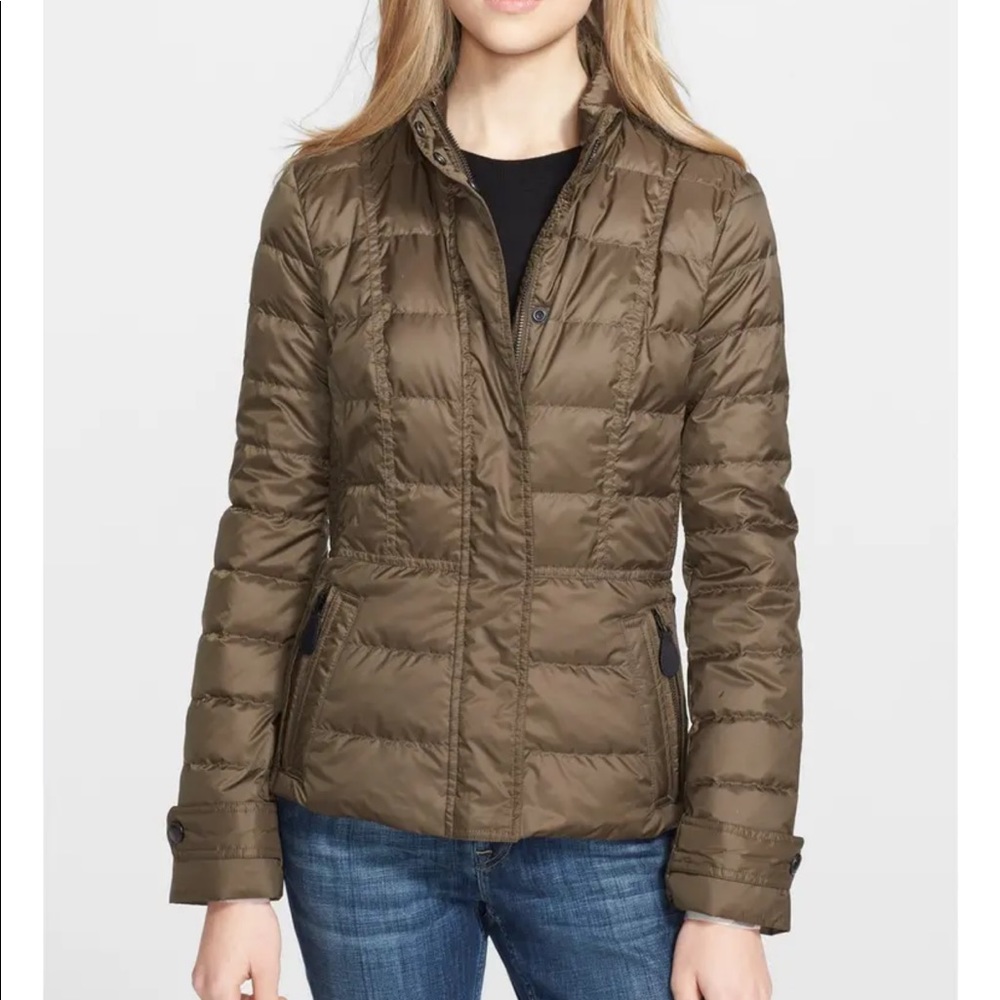 Burberry Olive Quilted Jacket